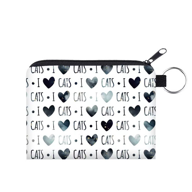 Mini Pouch - I Love Cats