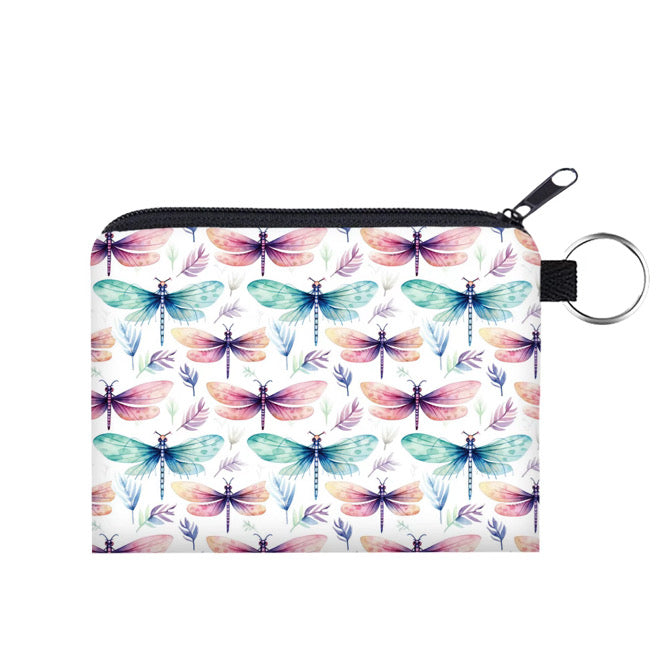 Mini Pouch - Dragonfly Watercolor