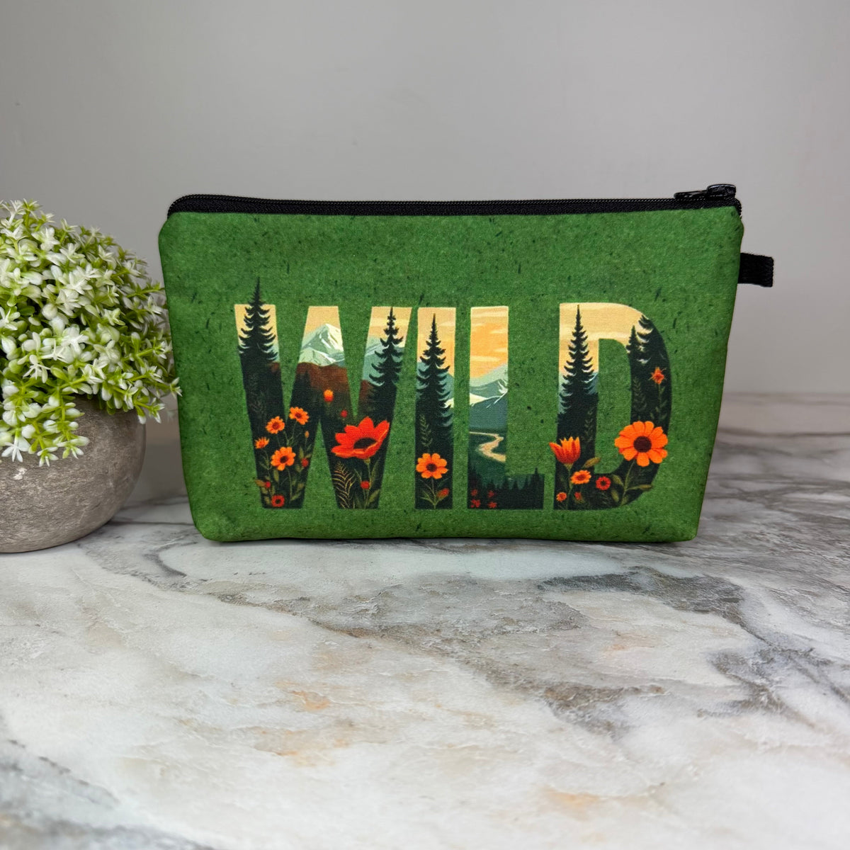 Pouch - Wild Outdoors Floral Mountain