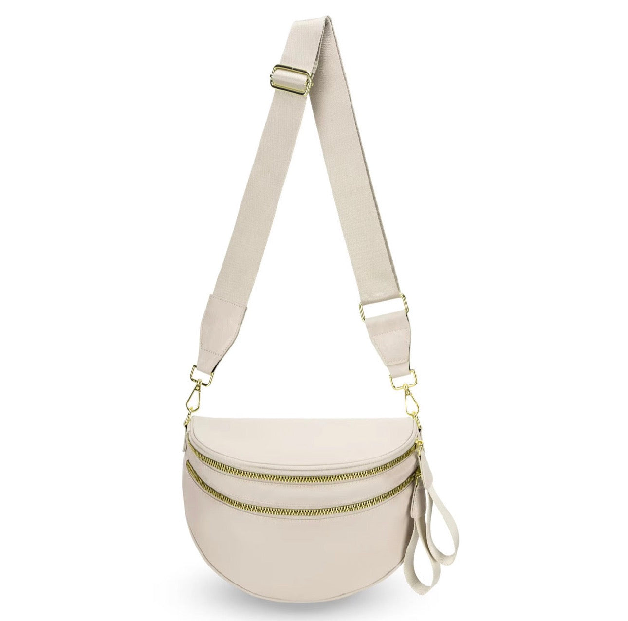 The Roni Nylon Crossbody - Solid Beige