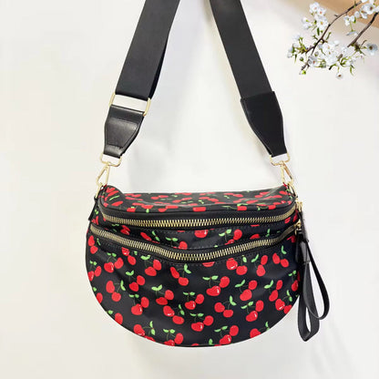 The Roni Nylon Crossbody - Cherry