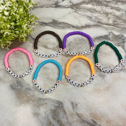 Bracelet - Clay + Bead - Book Club