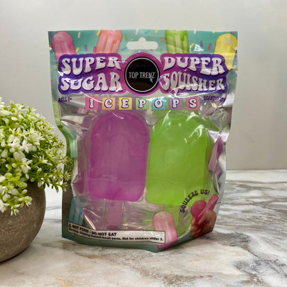 Super Duper Sugar Squisher Toy - Mini Ice Pop 2 Pack