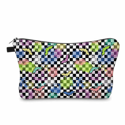 Pouch - Halloween Fall - Rainbow Bat Checker