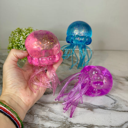 Squishy Toy - Jumbo Glitter Jellyfish