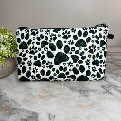 Pouch - Green Plaid Paw Dog Cat
