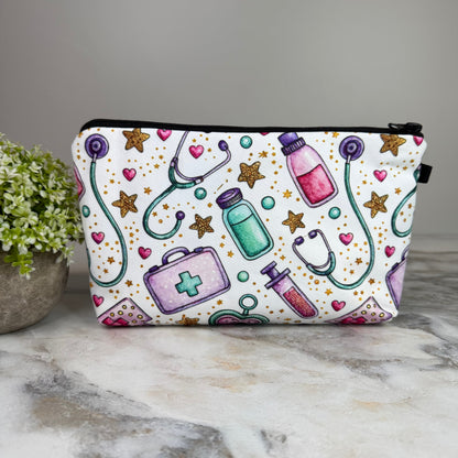 Pouch - Nurse Doctor, Gold Stars