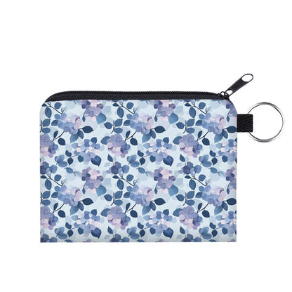 Mini Pouch - Floral Purple Hydrangea