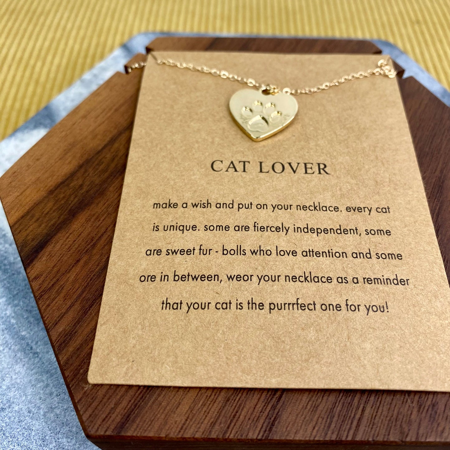 Necklace - Make A Wish - Cat Lover