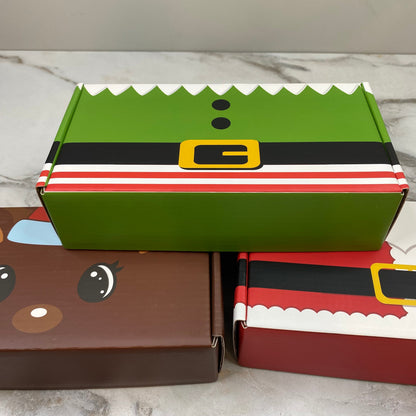 Christmas Gift Box with Crinkle Paper - Medium