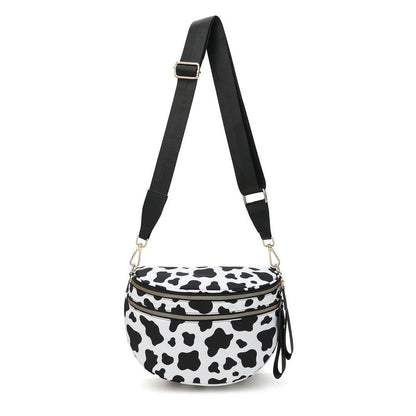 The Roni Nylon Crossbody - Cow - PREORDER