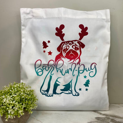 Tote Bag - Christmas - Bah Hum Pug