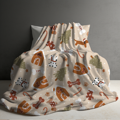 Blanket Christmas #42 - Dog Naughty Nice - PREORDER