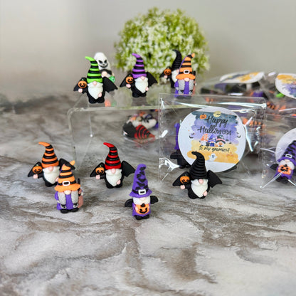 Gnome Figurines  - Halloween Assortment (3 pack) - Halloween Sticker
