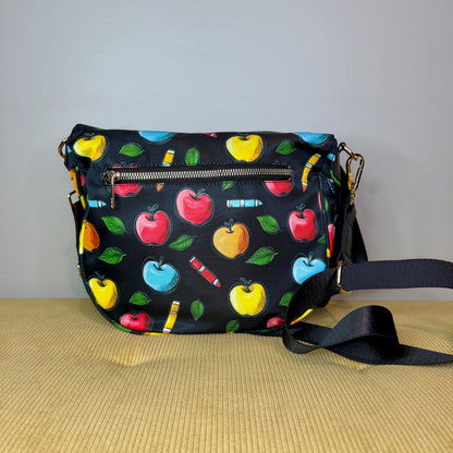 The Roni Nylon Crossbody - Apple Pencil Teacher