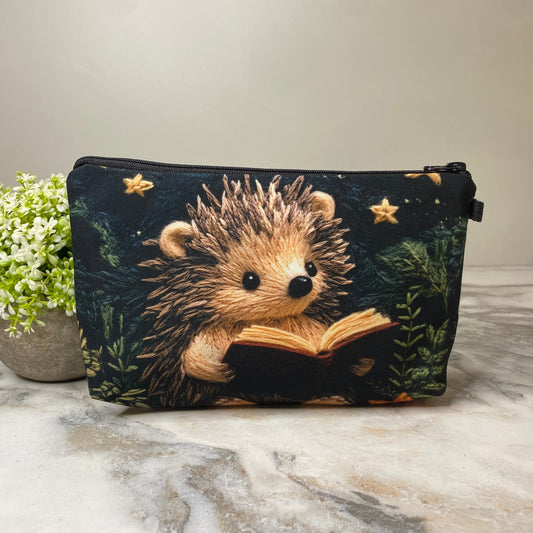 Pouch - Reading Book Hedgehog