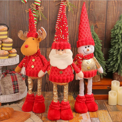 Telescopic Standing Christmas Decor - Red