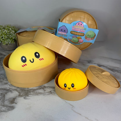 Squishy Toy - XL Jumbo Dumpling, Quick Squeeze Solid