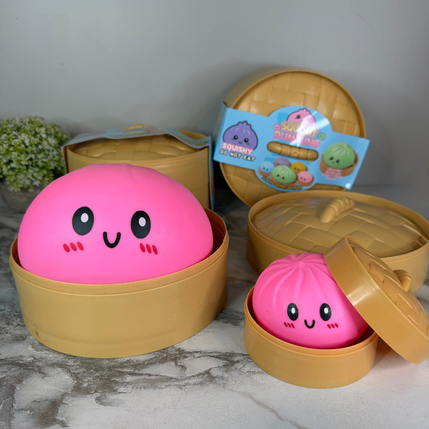 Squishy Toy - XL Jumbo Dumpling, Quick Squeeze Solid