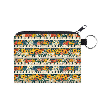 Mini Pouch - Sunflower Pots