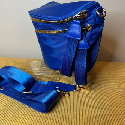 The Roni Nylon Crossbody - Solid Bright Blue
