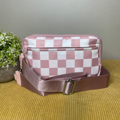 Remi - Nylon Crossbody Checkered - PREORDER