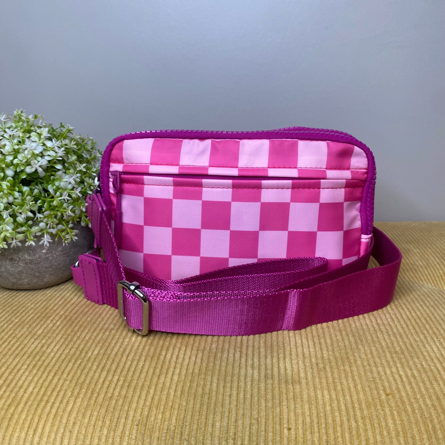 Remi - Nylon Crossbody Checkered - PREORDER
