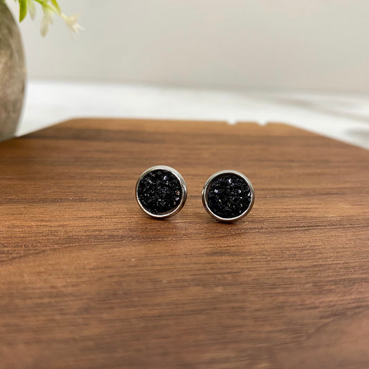 Druzy Stud Earrings - 8mm - #3