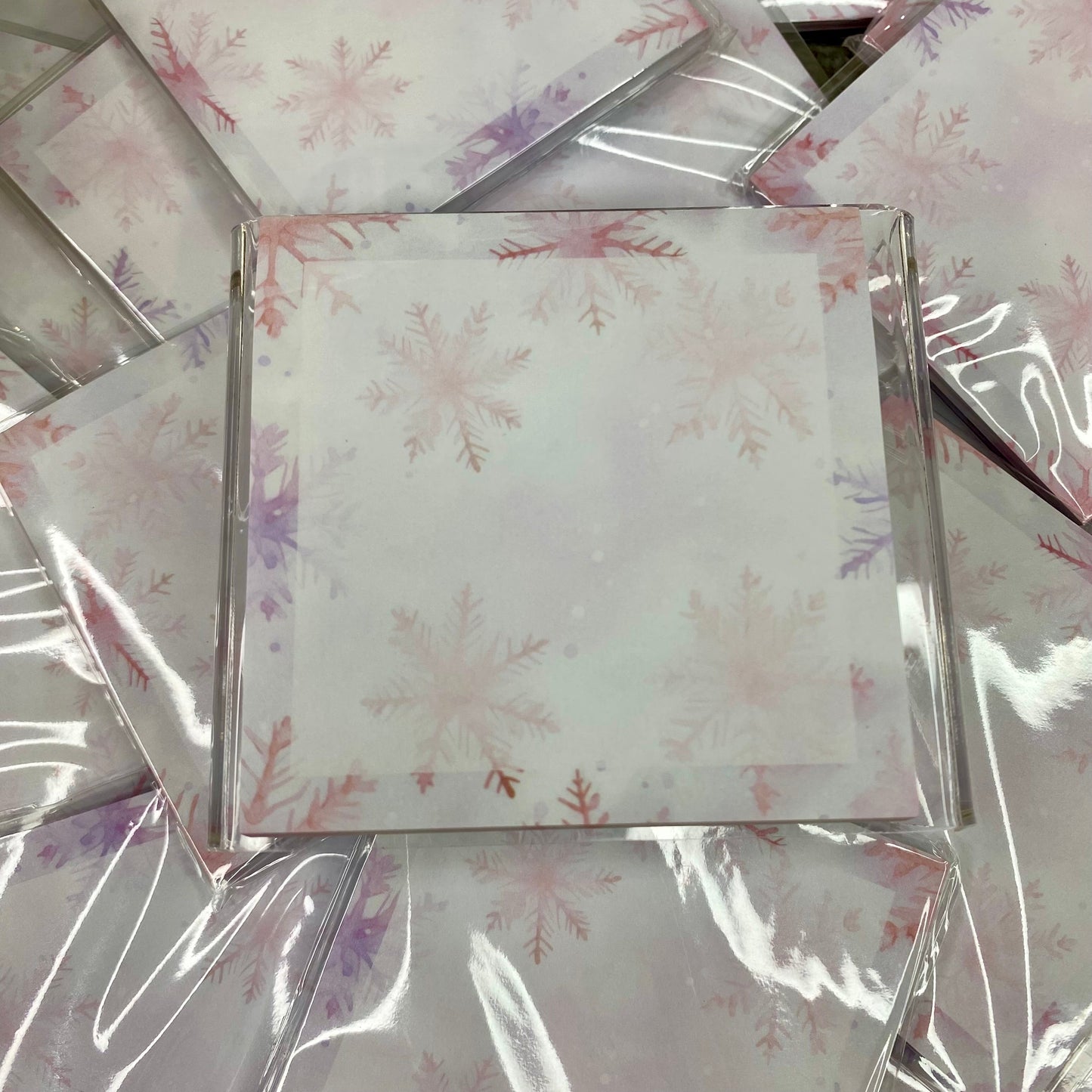 The Sticky Note Collection - Christmas Pink & Purple Snowflakes