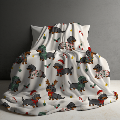 Blanket Christmas #43 - Dog Dachshund - PREORDER