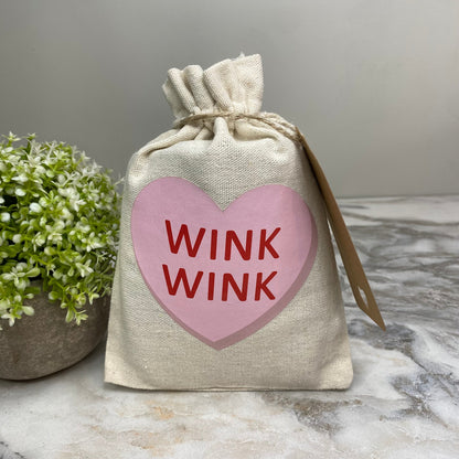 Mini Drawstring - Conversation Hearts
