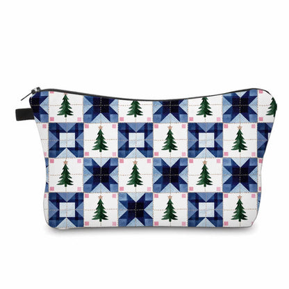 Pouch - Christmas Quilted Trees