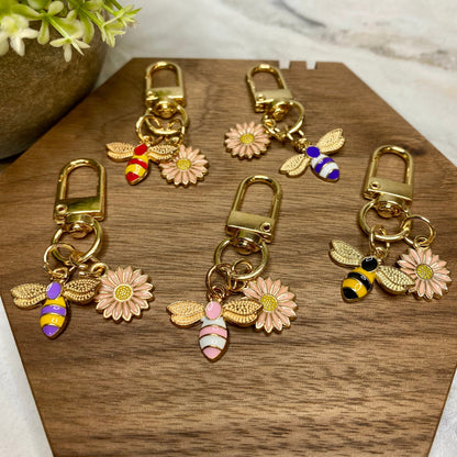 Keychain Charm - Daisy & Bee - Mix