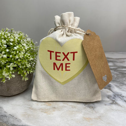 Mini Drawstring - Conversation Hearts