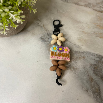 Keychain - Silicone Bead - Bloom As You Are