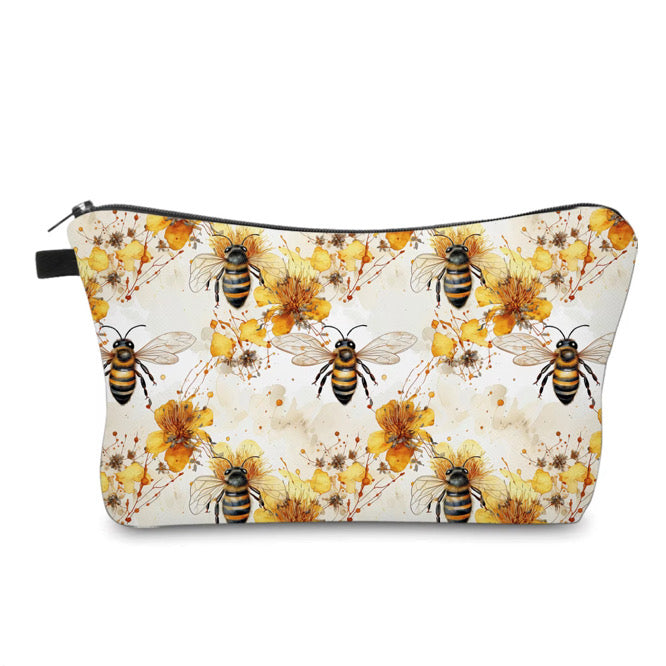 Pouch - Bee Yellow Floral Splatter
