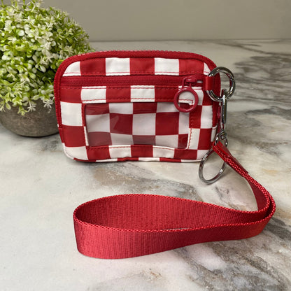 Rue - Nylon Wristlet Wallet - Checkered