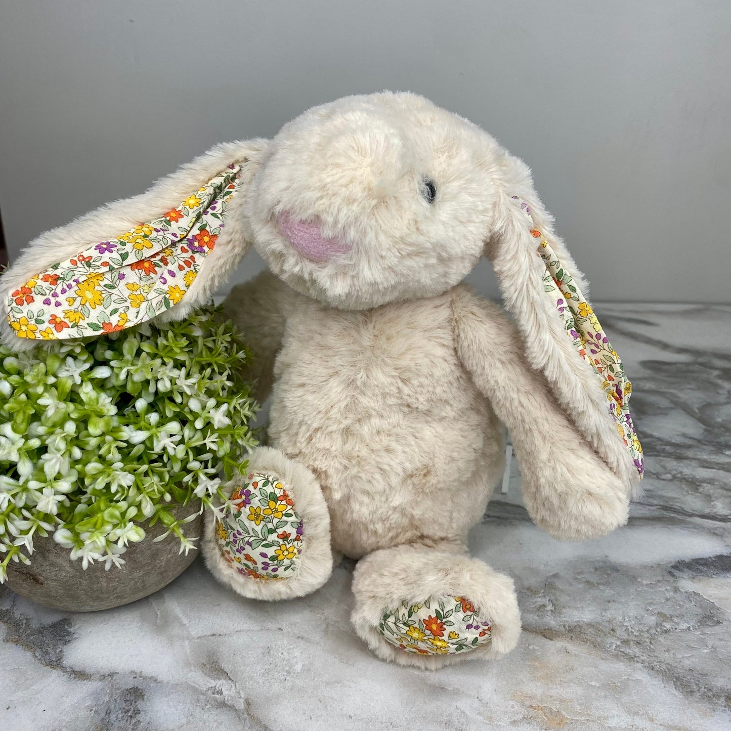 Bunny Floral Plush