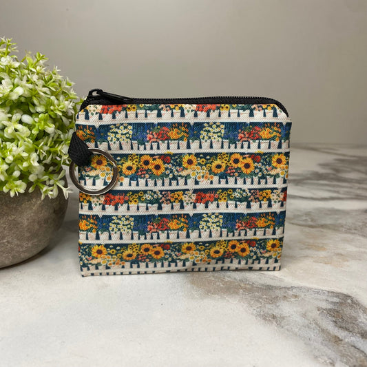 Mini Pouch - Sunflower Pots