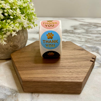 Sticker Roll - Thank You Paw Print