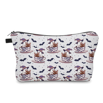 Pouch - Halloween Fall - Ghost Book Tea Cup