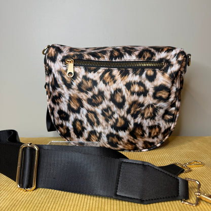 The Roni Nylon Crossbody - Realistic Animal Print