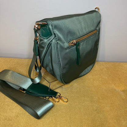 The Roni Nylon Crossbody - Solid Olive - PREORDER