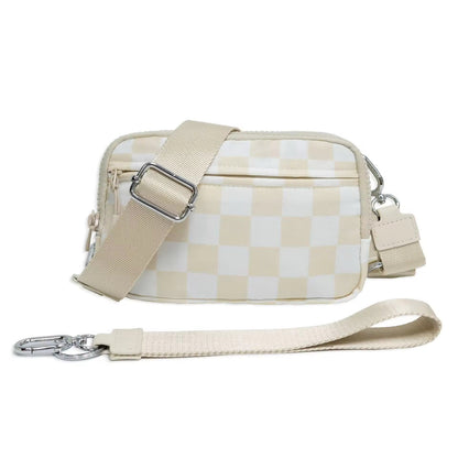 Remi - Nylon Crossbody Checkered - PREORDER
