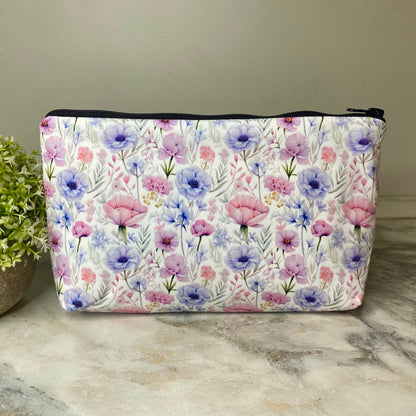 Pouch - Floral Lavender Pink