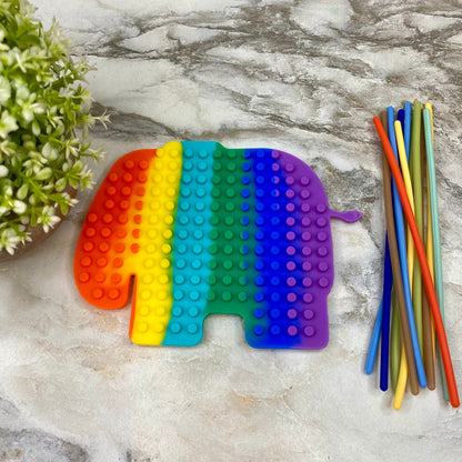 Silicone Sensory Activity Board - Elephant