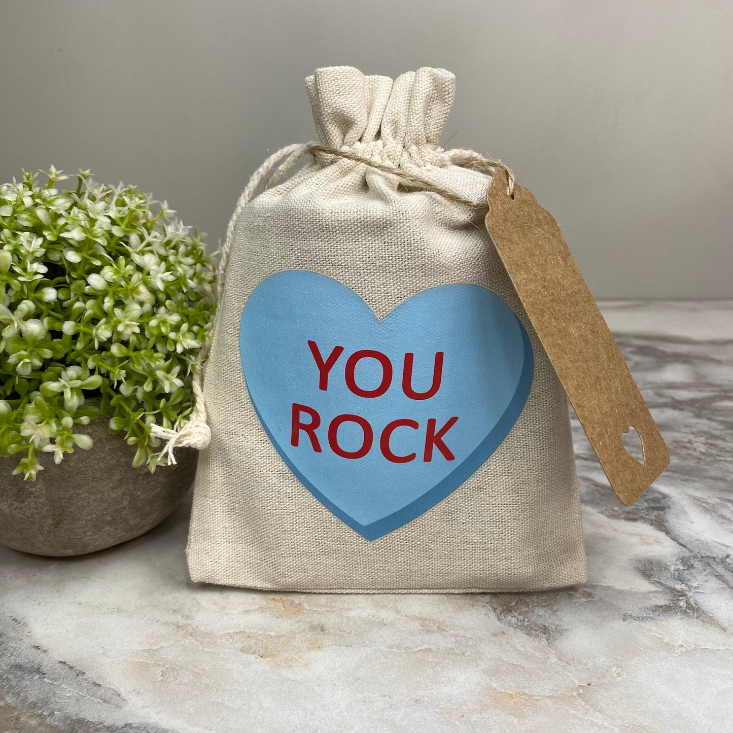 Mini Drawstring - Conversation Hearts