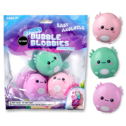 Sticky Bubble Blobbies Toy - Axolotls