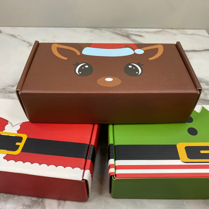 Christmas Gift Box with Crinkle Paper - Medium
