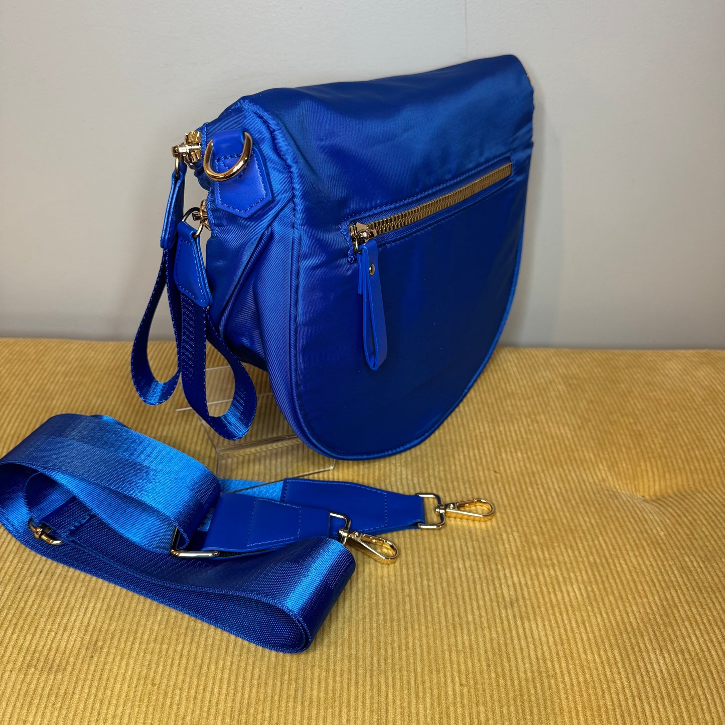The Roni Nylon Crossbody - Solid Bright Blue